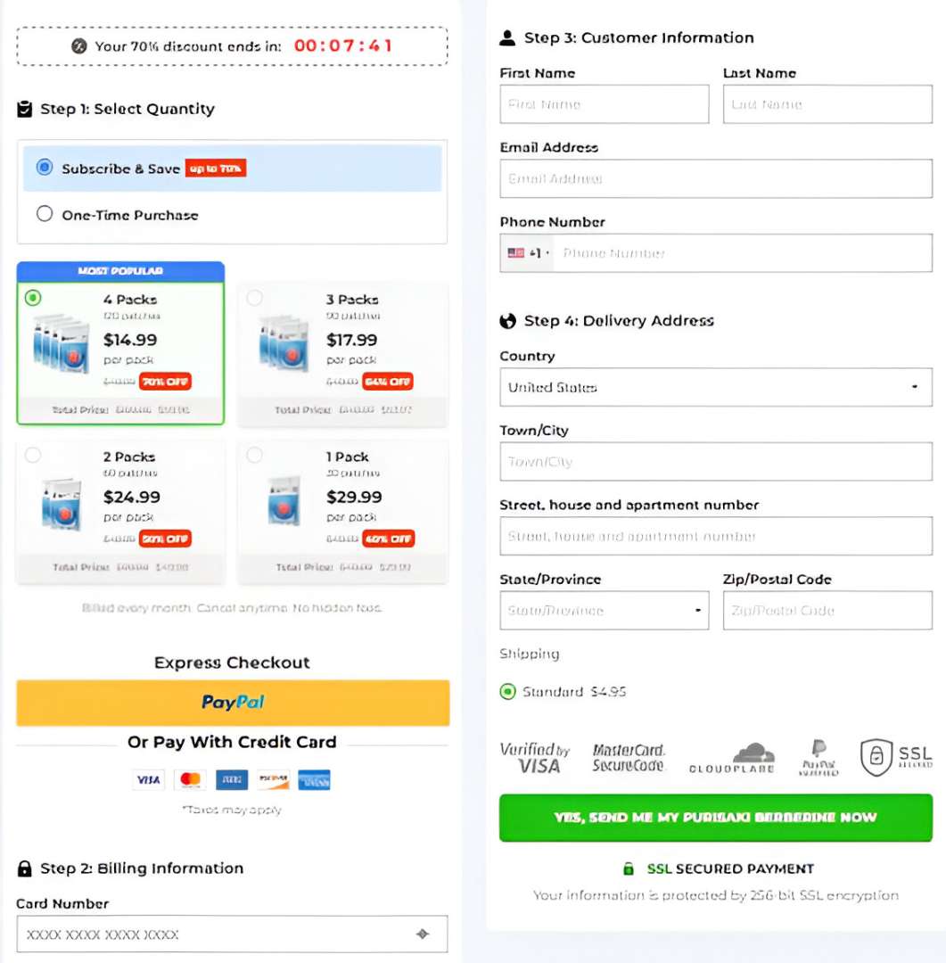 Purisaki Berberine Patches Purisaki Berberine Patches Order Page